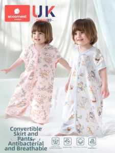 KESCOORL | Bamboo Cotton Muslin Baby Sleep Bag Anti-kickoff All-season Use
