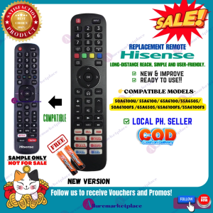 HISENSE TV REMOTE CONTROL UNIVERSAL for MODEL 50A6100U 55A6100 65A6100 55A6505 50A6100FS 65A6505 65A6100FS 55A6100FS Remote Control for Hisense TV alluremarketplace2nd
