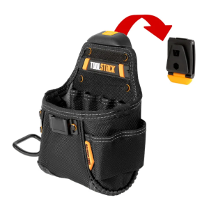 TOOLSTACK Bộ Công Cụ Tiện Ích Mini Kèm Búa Và Tuốc Nơ Vít Túi Đeo Thắt Lưng Móc Nhanh Túi Đựng Dụng Cụ Làm Việc Cho Thợ Mộc Chất Lượng Vải Oxford Hardwear