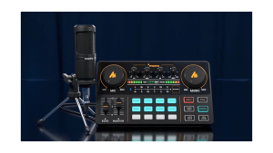 MAONO AM200-S1 Sound Card Microphone Set Professional Live Broadcast Sound Card Mixer for Mobile Phone Computer PC Youtube Tik-Tok