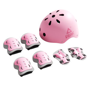 PEAK | Childrens Cycling Protection Helmet and Knee Pads Set