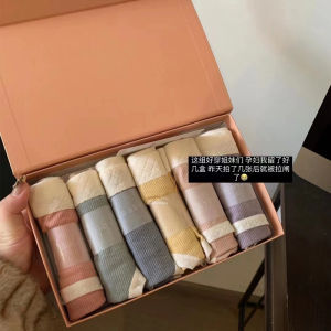 Metwo Girls Cotton Underwear Breathable Antibacterial Comfortable Triangle Panties No Trace mid Waist Pure Color Briefs