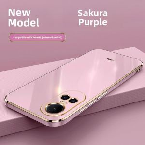 Oppo Reno10 5G Version Pure Color Silicone Protective Case Creative Full Cover Anti-Fall for CPH2531 International Edition