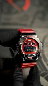 Jam Tangan Pria Casio G-Shock GM-6900B-4D Digital  Red Dial Resin Band
