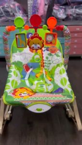 Premium Baby Rocker Bouncer Toddler Baby Rocking Swing Chair with Safety Belt with Music & Vibration Mode