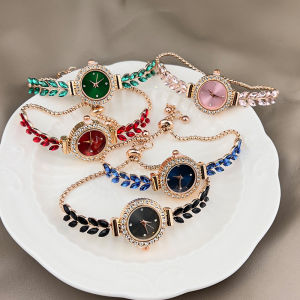 Đồng hồ nữ đơn giản với đồng hồ đeo tay im cương giả lá vòng tay cỏ ba lá xem cho phụ nữ sang trọng đồng hồ đeo tay đồng hồ thạch anh sinh viên đồng hồ vòng đeo đồng hồ nữ cho phụ nữ phong cách hàn quốc đồng hồ nhập khẩu từ đồng hồ nhật bản với kim cương