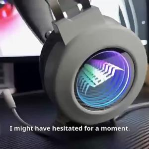AULA | AULA S612 Over-ear Wired Gaming Headset 7.1 Surround Sound 50mm Driver Colorful Rainbow Light Flexible HD Mic For PC/Laptop