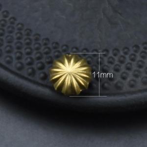 EELHOE | Brass Leather Decorative Studs Premium Chrysanthemum Wallet Buckle Rivets for DIY Handcrafts Shoe Bag Repair Supplies