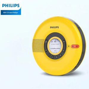 เครื่องเล่นซีดี Philips EXP5108 รุ่นมินิ สไตล์เรโทร สะดวกสบาย รองรับซีดี/การ์ด TF เชื่อมต่อไร้สายผ่านบลูทูธ ระบบเสียงสเตอริโอ HiFi สำหรับใช้ในบ้าน พร้อมลำโพงในตัว