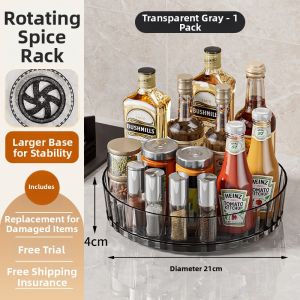 Rotating Multi-functional Seasoning Storage Shelf