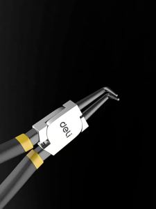 deli | Kìm Kẹp Vòng Tròn 7 Inch Tay Cầm Công Thái Học Thép Carbon Đa Năng Dùng Cho Lắp Đặt Gioăng Và Ống Dẫn.