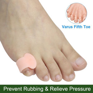 Pexmen 2/4/10Pcs Gel Toe Spacers Bunion Corrector Pinky Toe Separators Small Toe Protector for Overlapping and Hammer Toes