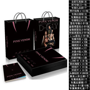 Blackpink Album Photography Poster Rose Jisoo Lisa Small Card Collectible Gifts Box Bag Entertainment Celebrity Autograph