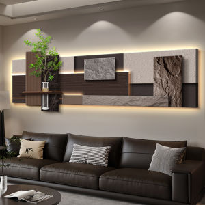 YUANSHU | Luxury 3D Geometric Design Plant Theme Wall Art