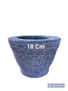 Lumpang batu asli 100% ukuran 18 cm harga termurah( uang kembali jika bukan batu asli