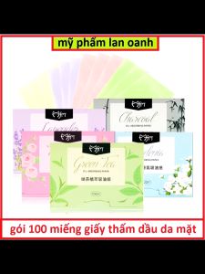 [HCM] 100 Tờ Giấy Hấp Thụ Dầu Mặt Nữ Mùa Hè Làm Mới Di Động Tẩy Mỡ Giấy Mặt F -Hesede