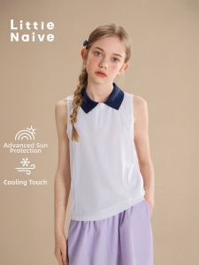 Little Naive | French Collar Cooling Sun-protective Tshirt