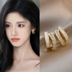golicc | Bông Tai Tinh Tế Mạ Vàng Zircon