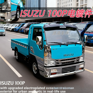 Isuzu 100P Decorative Plated Bumper Grille Pull Handle Door Panel Rain Brow Upgrade Part for Automobile Exterior Refinement