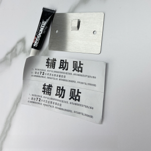 No-Drill Stainless Steel 304 Bathroom Hooks with Bottom Support U-Shaped Slot Hanging Clips for Kitchen And Bathroom Decor