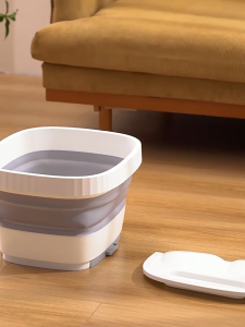 Turtle Foldable foot washing bucket Household massage foot soaking bucket Health bath basin with lid