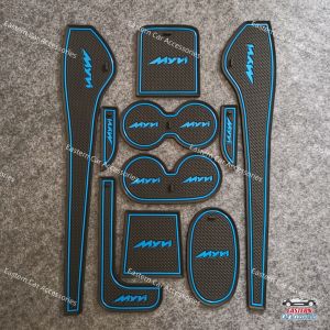 PERODUA MYVI 2012-2017 Car Interior Slot Mat Anti-Slip Rubber Mat Storage Tank Mat Cup Mat