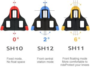Road Bike Cleats for Shimano SPD-SL Locking Cycling Pedals Cleat for Shimano SH10 SH11 SH12 System Shoes