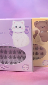 Glue-free eyelashes 9-12mm C curl false eyelashes without glue easy to wear eyelashes can be reused