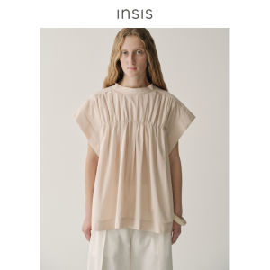 INSIS FEMME | Pure Cotton Simple Literate Two-way Wear Sleeveless Blouse