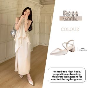 Josiny | Pointed Toe Closed Toes Platform High Heel Womens Sandals