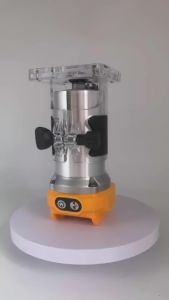 Electric Trimmer Woodworking Brushless Trimming Machine Wood Router Milling Engraving Slotting Machine Fit Dewalt 18V Battery