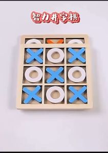 YiGo (Tic Tac Toe) wooden chess games block puzzles parent-child interaction funny family party board games 井字棋