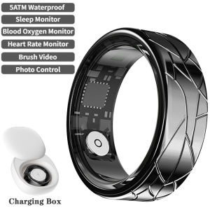 New Smart Ring Heart Rate Blood oxygen Sleep Health monitoring Smartring 100+Sport Mode IP68 Wateproof Step counting Ring R12