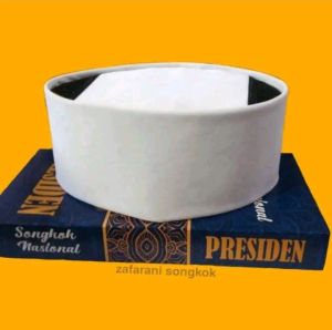 peci songkok presiden kopyah hitam putih biru merah ac