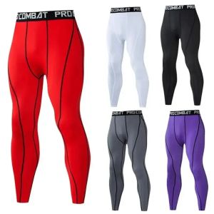 Fishing Men Compression Tight Leggings Running Sport Male Fitness Jogging Pants Quick Dry Trousers Workout Training Yoga Bottoms