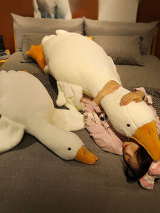 Large White Goose Plush Toy Pillow Sleeping Leg Clamp Tool Gift for Girlfriend Cakalyen Brand Soft Stuffed Doll for All Ages