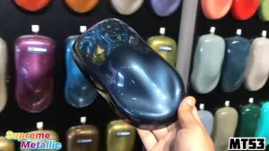 AIKKA MT53 Meteor Grey | Supreme Pearlized Metallic 2K Paint Aerosol DIY Cat Kereta Touch Up Pen