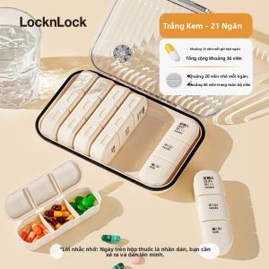 LocknLock | Hộp Chia Thuốc Mini 7 Ngày 3 Ngăn Tiện Mang Theo