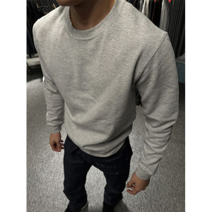 LIUBU | White Long Sleeve Retro Heavy Cotton Sweater Autumn Winter