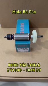 ROTOR (RUỘT) SUVIET MÁY MÀI LACELA 241036 (THÂN 29 - DÀI 158) - TẶNG KÈM CHỔI THAN