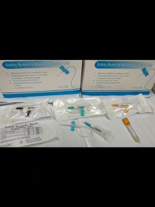 Safety Winged Butterfly Blood Collection Needle with Pre-attached Holder 1Pc KKM MDA Approved Hospital Standard