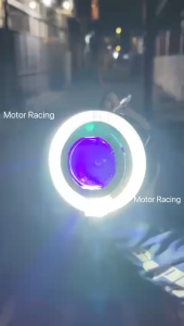 Lampu Projector Biled Matrix 3 Inch Bulat Plus Shroud Bulat Cahaya Flat Dengan Kipas Pendingin