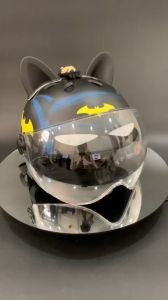 Mũ bảo hiểm cho bé BATMAN 3D siêu nhẹ có thông hơi thoáng mát  hàng cao cấp đạt chuẩn ATGT bảo hành 12 tháng