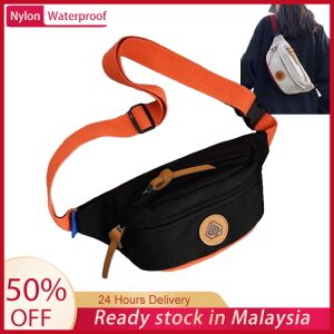 Nylon Sling Bag Men Women Waterproof Messenger Bag Ins Japanese Crossbody Bag Fashion Shoulder Bag Lightweight Pouch Bag Men Fashion Chest Bag Beg Lelaki
