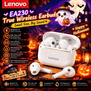 Lenovo | Tai Nghe Lenovo EA230 Halloween TWS Bluetooth 5.4 Tai Nghe Không Dây 13mm Điều Khiển Cảm Ứng Tuổi Thọ Pin 24H