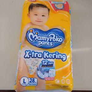 Mamy Poko Pants X-tra Kering popok bayi sekali pakai L28