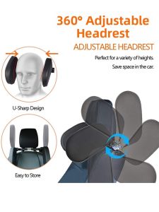 Car Neck Pillow Childrens Sleeping Aid Vehicle Headrest Cozy Safety Seat Side Rest Driver Passenger Rear Seat Cushion