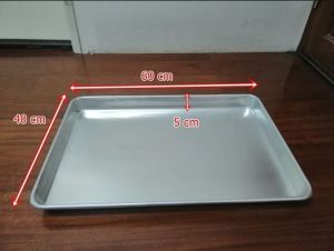 ถาดอลูมิเนียม 40x60 ถาดเทฟล่อน ถาดอาหาร ถาดอบขนมปัง ถาดเบเกอร์ ถาดนึ่ง ถาดวางของ ถาดเสิร์ฟอาหาร ถาดอเนกประสงค์ มีมูลค่าล่าสุด เลือกรูปแบบ