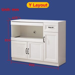 JIALANGE | Modern Minimalist Dish and Microwave Storage Cabinet