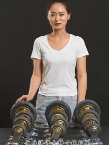 Roda Troly Roly Rubber Hitam Double Bearing Heavy Duty 3 Inch 4 Inch 5 Inch